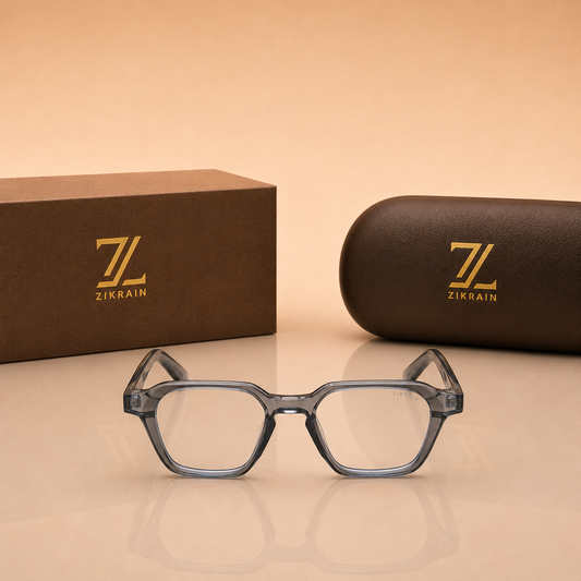 Zikrain Drip aviator sunglasses in black acetate — product view 2