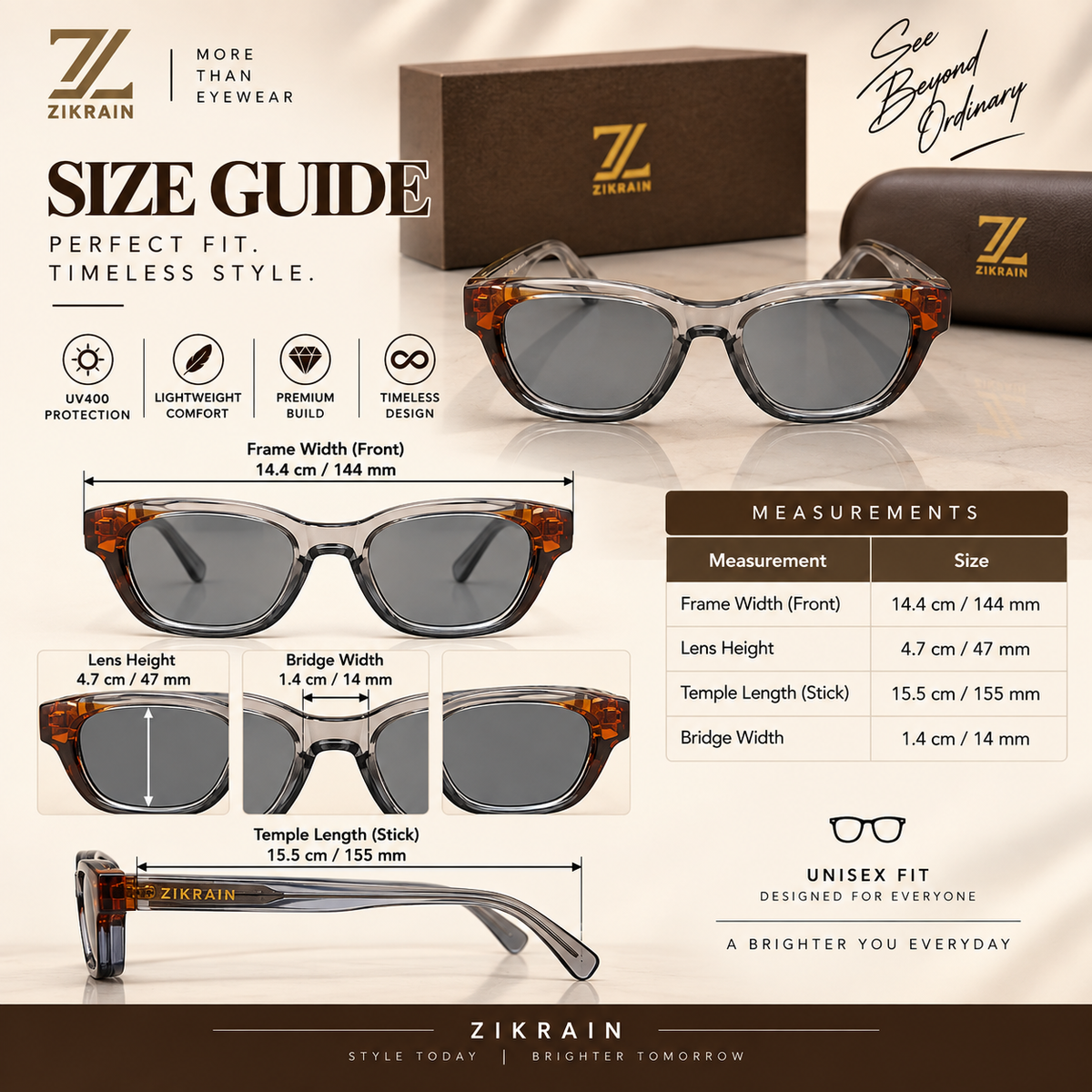 Fine — Grey Round Sunglasses