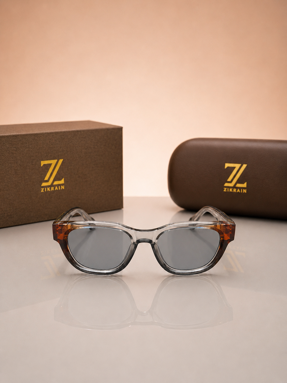 Zikrain Fine round smoke-grey sunglasses — view 2