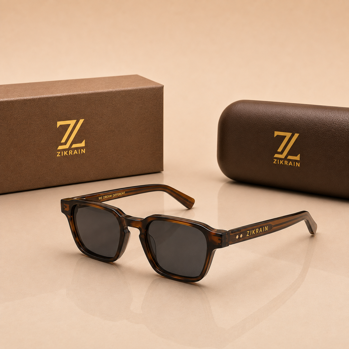 Zikrain Safari tortoiseshell sunglasses — view 3