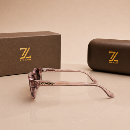 Zikrain Rush dynamic sunglasses in black acetate — product view 3
