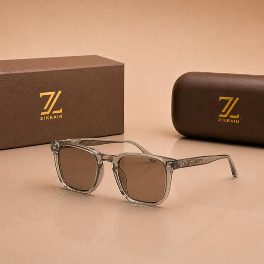 Zikrain Wave — sport sunglasses in black acetate with UV400 polarized lenses