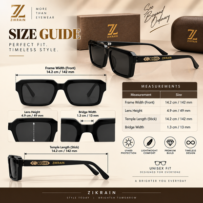 Snap — Black Compact Sunglasses