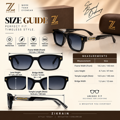 Edge — Black Angular Sunglasses