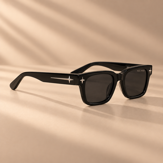 Zikrain The Traitor II black smoke sunglasses, angled view