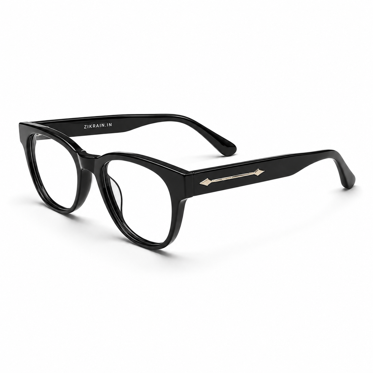 Zikrain Chill — classic everyday sunglasses in black acetate with UV400 polarized lenses