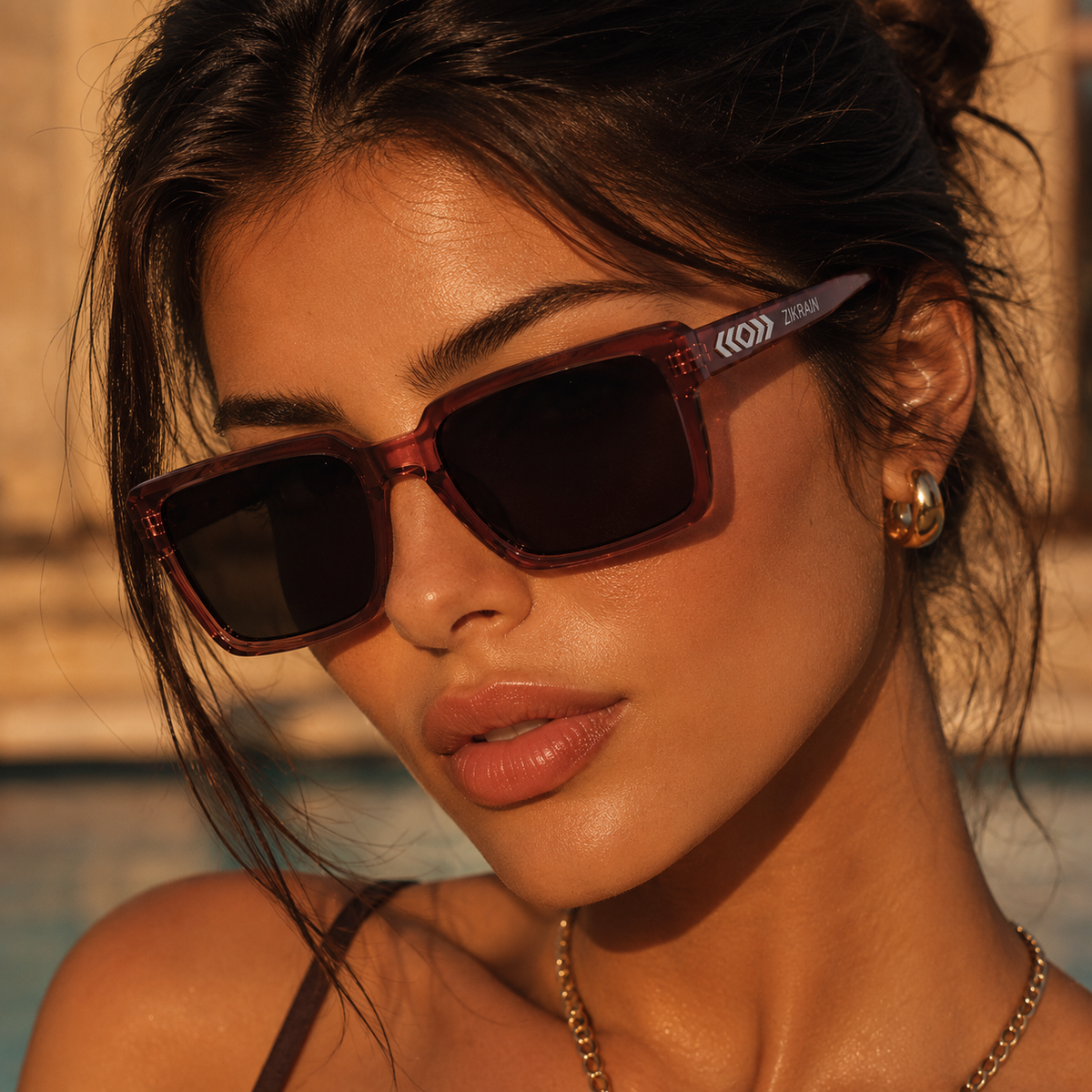 Zikrain Rush dynamic sunglasses in black acetate — view 3
