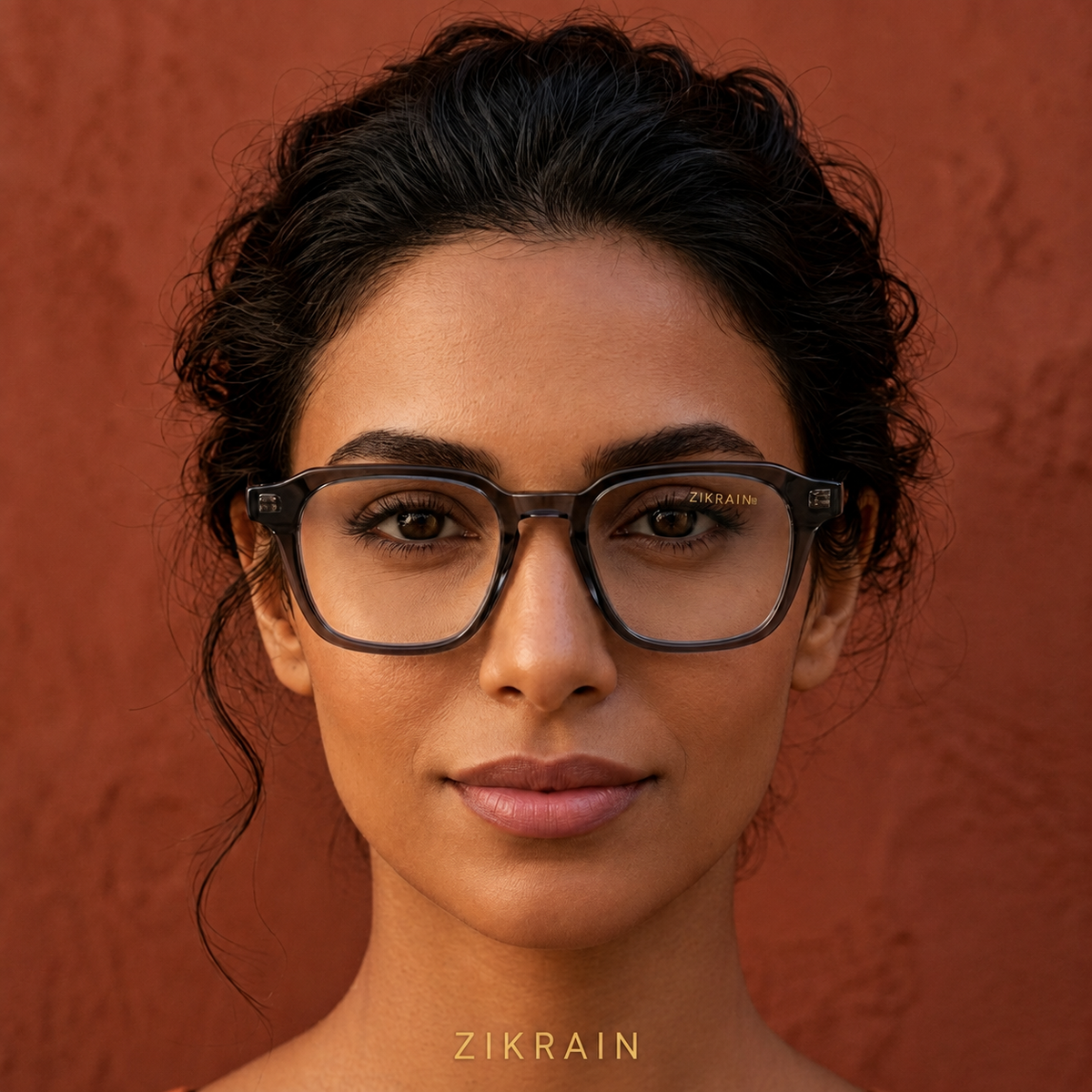 Zikrain Drip aviator sunglasses in black acetate — view 4